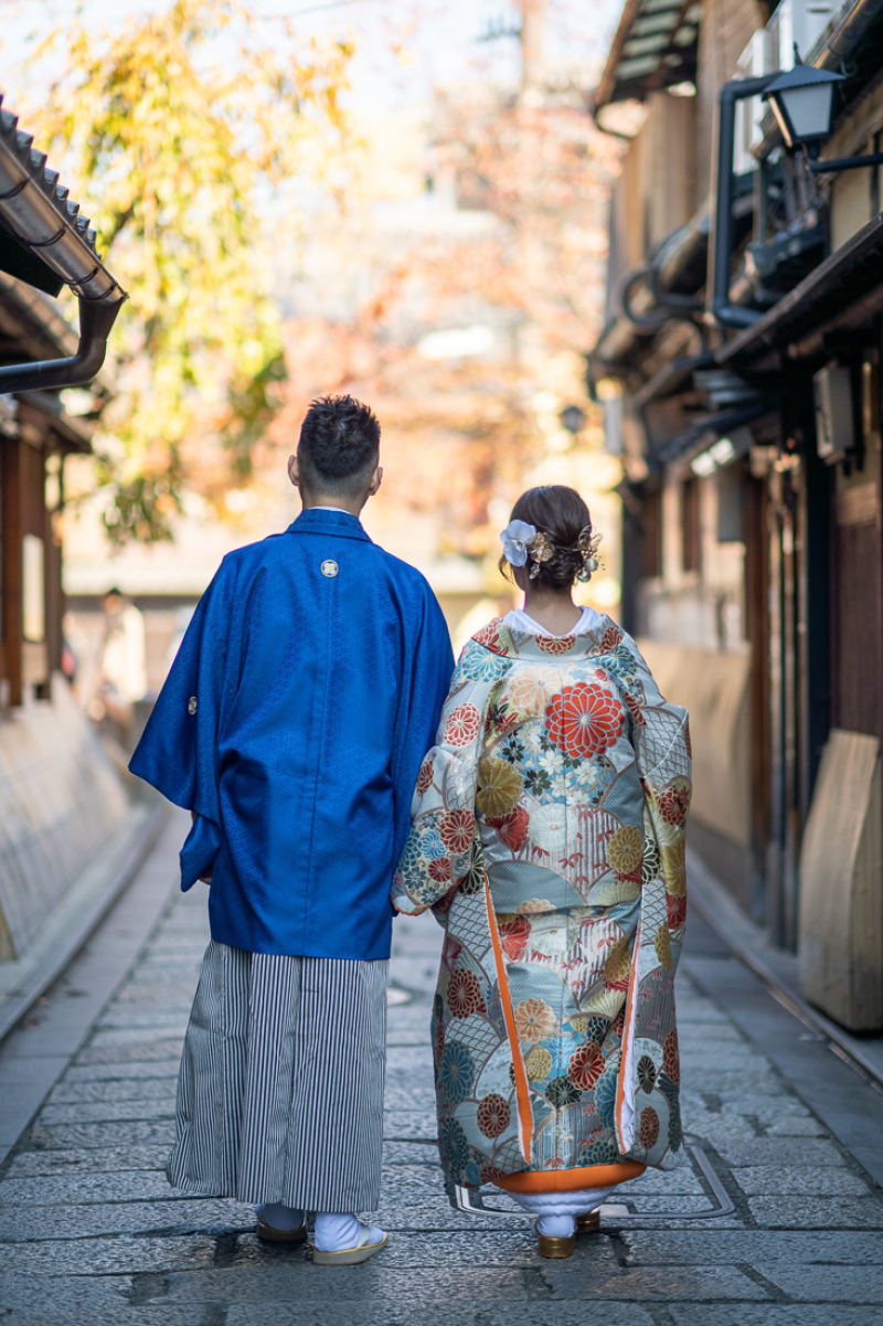 町屋風景で後ろ姿を〜♪