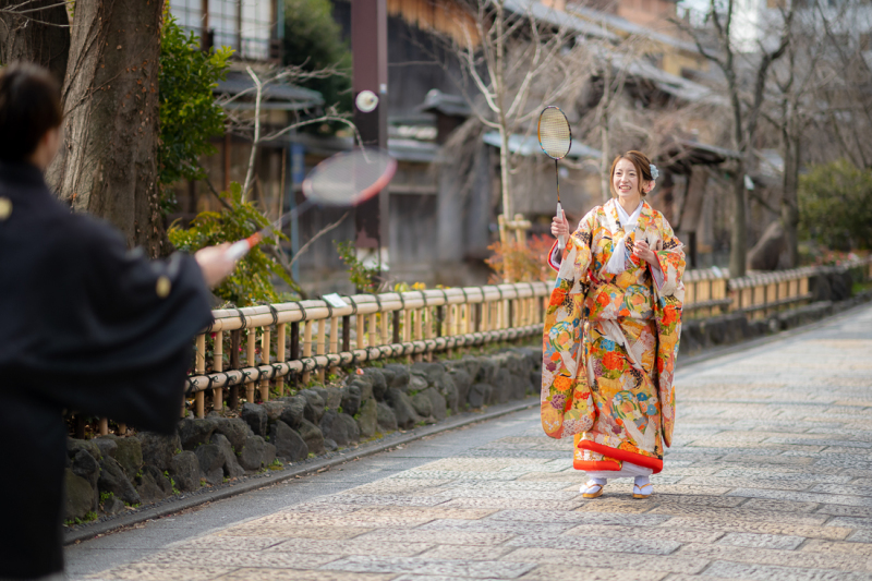 新婦さんの華麗な一打