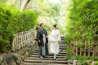 自然公園で撮影