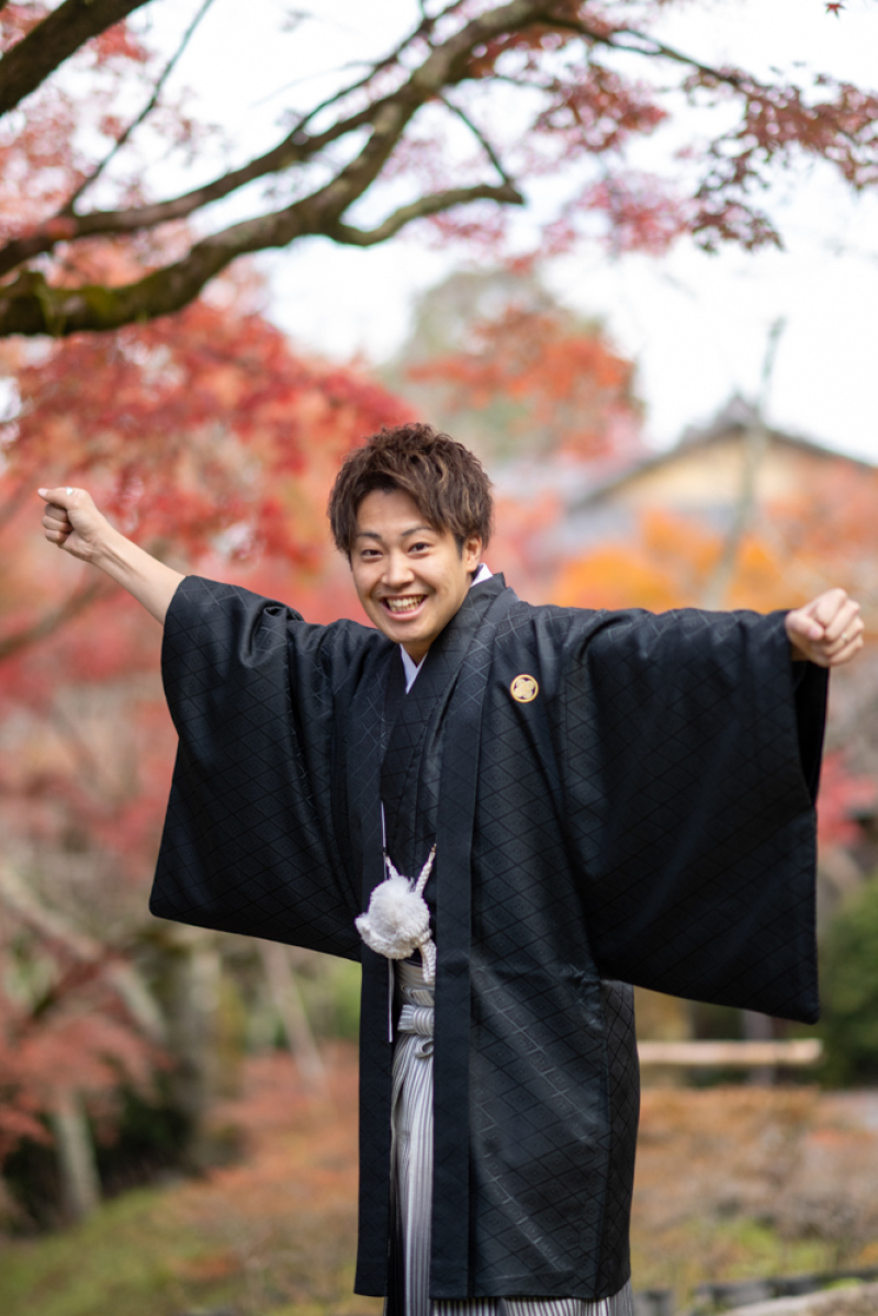 新郎のソロショット