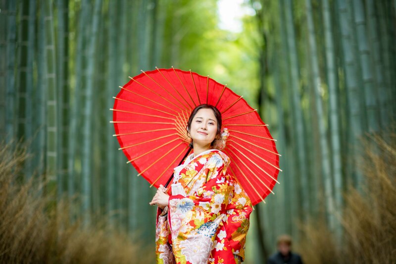 新婦様の愛らしい表情でソロショットを♪