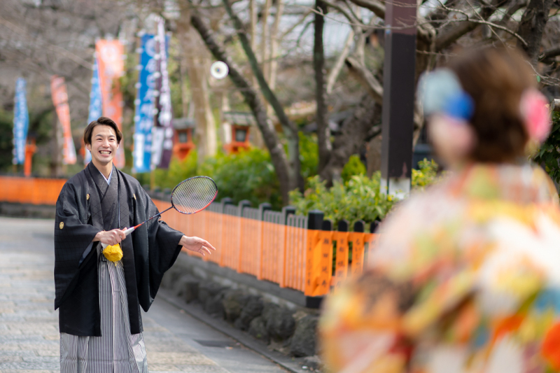 シャトルをキャッチ!