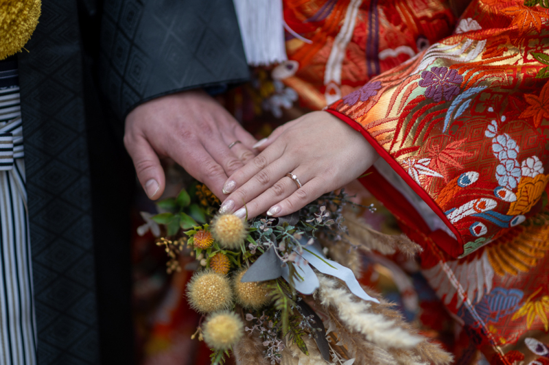 手元のクローズアップ