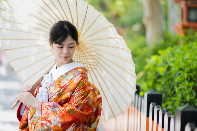 花嫁のソロショット