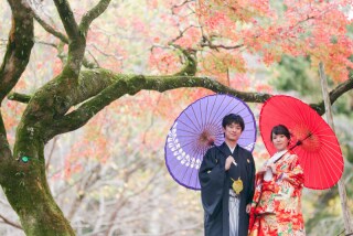 フォトウエディング華_東山の公園