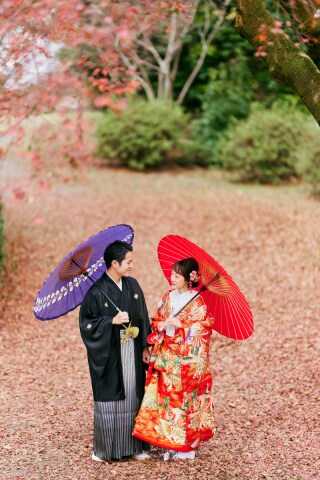 フォトウエディング華_東山の公園