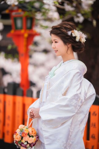 フォトウエディング華_祇園白川・巽橋