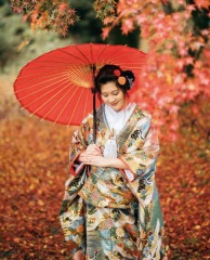 フォトウエディング華_東山の公園(紅葉)