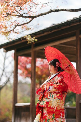 フォトウエディング華_東山の公園