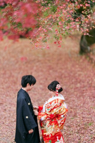 フォトウエディング華_東山の公園