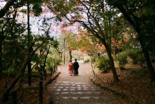 フォトウエディング華_東山の公園