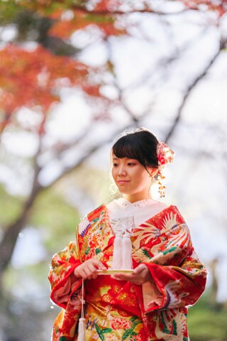 フォトウエディング華_東山の公園