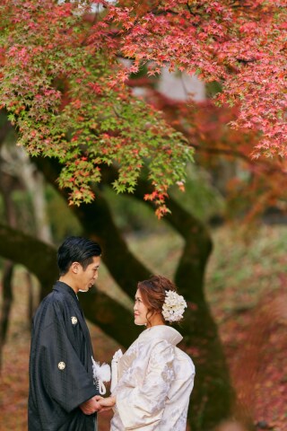 フォトウエディング華_東山の公園