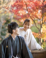 フォトウエディング華_東山の公園(紅葉)