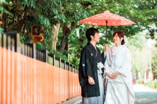 新録・寺院可【4.95万円】和装ライト：衣装１着＋ヘア＋祇園白川ロケ＋全データ込♪ 衣装差額無、１日１組限定【5/28予約迄】