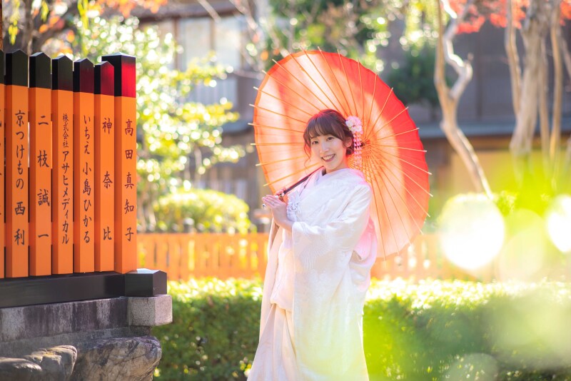 新録・寺院可【4.95万円】和装ライト：衣装１着＋ヘア＋祇園白川ロケ＋全データ込♪ 衣装差額無、１日１組限定【5/28予約迄】