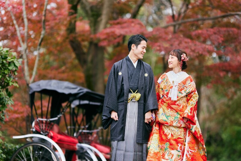 【前撮り+昼食付撮影プラン(6名食事付き)】円山公園敷地内料亭にて16.5万円【11/7予約迄】