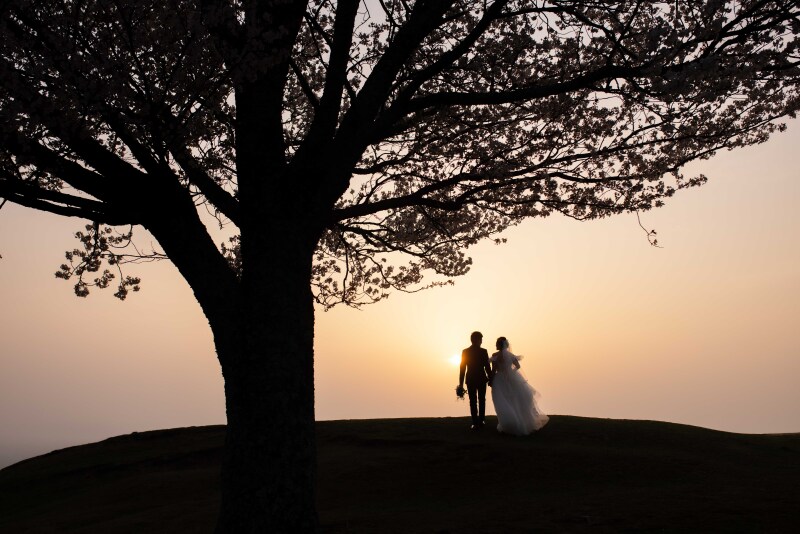 【66万円&rarr;62.7万円】会員制ホテルスイート宿泊付！２日間和装・洋装VIPプラン、１品物手織り西陣織り打掛が着れる、早割特典有