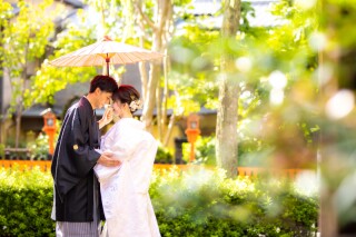 和装プラン【京都祇園で素敵な思い出を!白無垢 or 打掛+ロケ地:祇園白川+ヘアメイク+全データ込♫