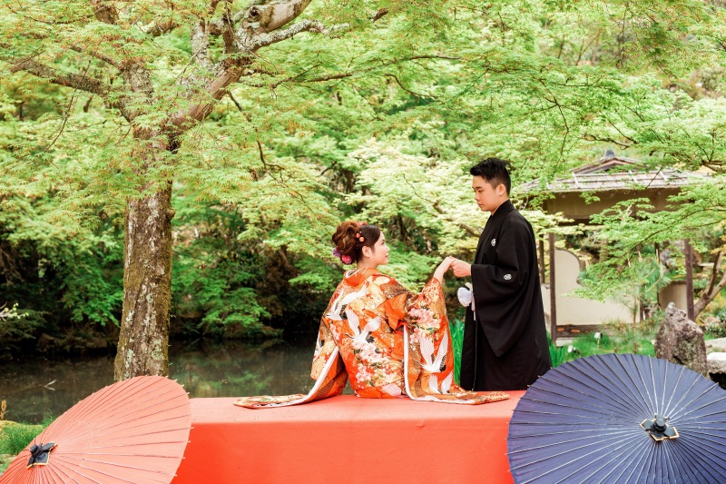 【13.2万円→9.9万円】和装ライト2着プラン:白無垢・色打掛+祇園白川+全データ込♪1日2組【10/28予約迄