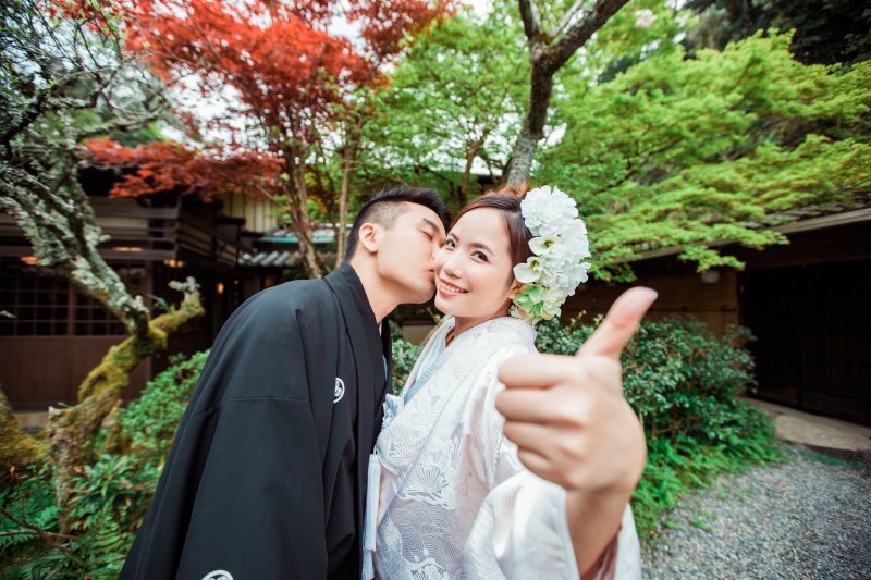【前撮り+昼食付撮影プラン(6名食事付き)】円山公園敷地内料亭にて16.5万円【11/7予約迄】