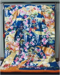 金彩四季寿花刺繍