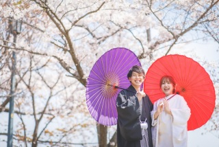 【天神山・和装】笑顔が素敵なおふたり・・・