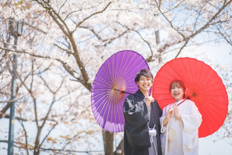 【天神山・和装】笑顔が素敵なおふたり・・・