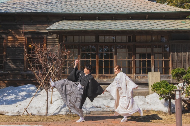 思い出のポーズにて！