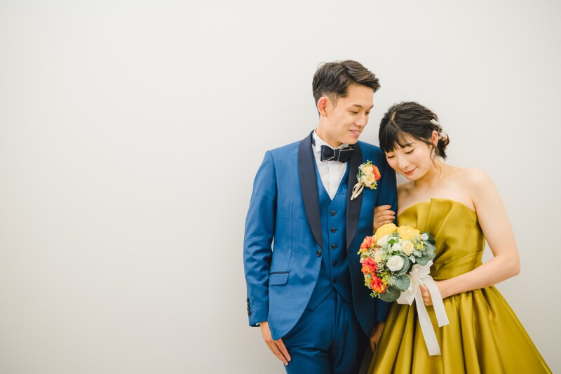 カラードレスにチェンジ