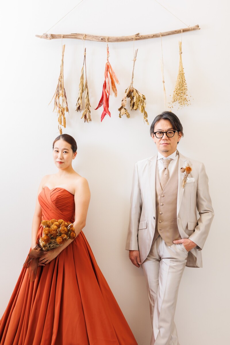 シンプルな背景で