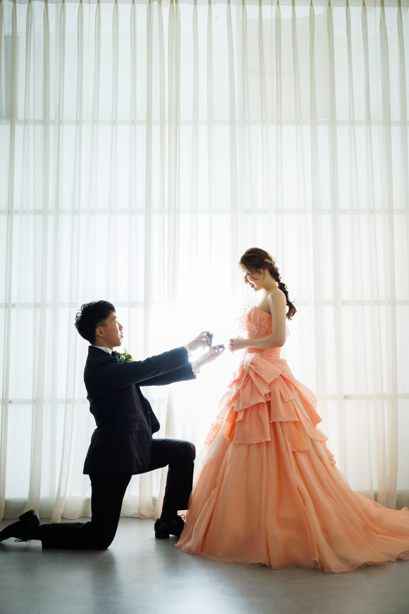 スタジオでプロポーズシーン