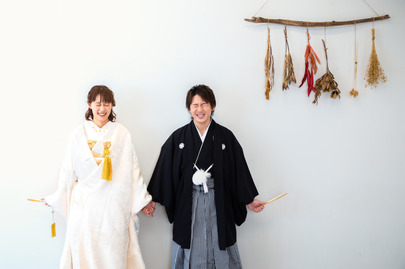 和装で撮影結び♪