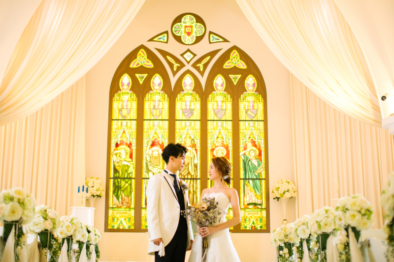 ワタベウェディング札幌フォトスタジオ_結婚式場で撮影できる