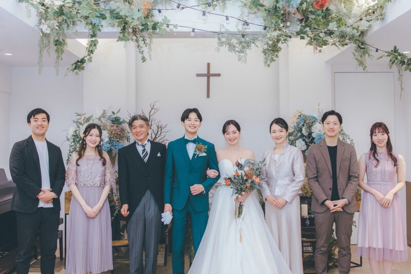 大切なご家族と一緒に記念撮影