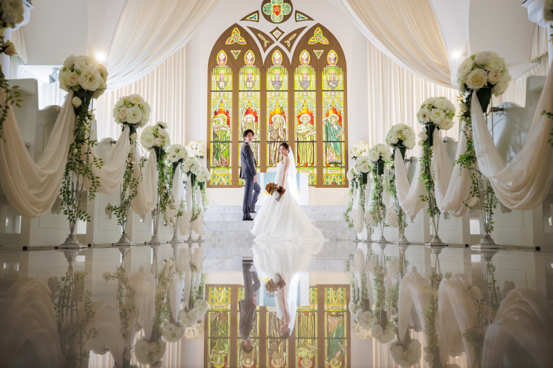 ワタベウェディング札幌フォトスタジオ_結婚式場で撮影できる