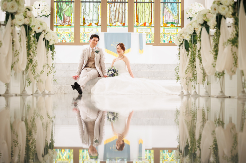 ワタベウェディング札幌フォトスタジオ_結婚式場で撮影できる