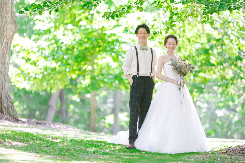 本格的なウェディングドレス