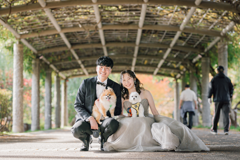 ワタベウェディング札幌フォトスタジオ_ペットと一緒に撮影できる