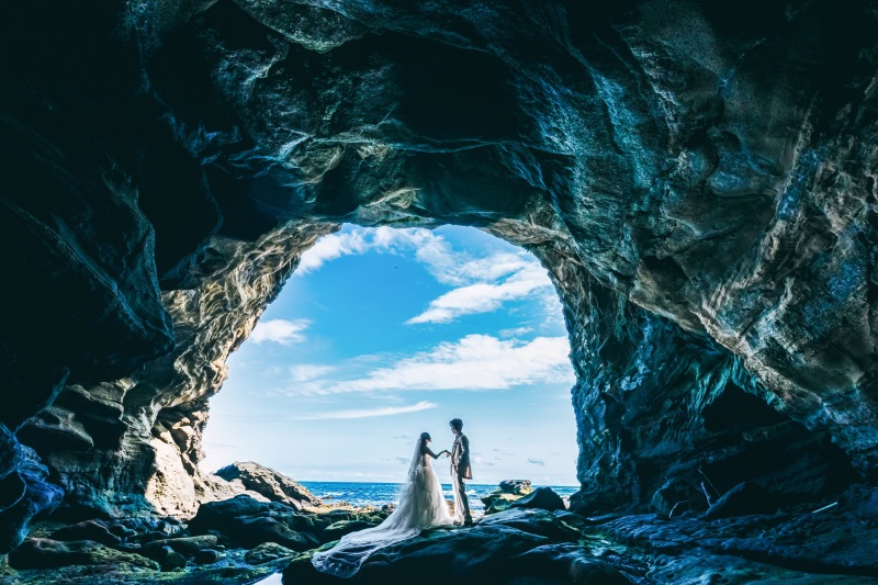 神秘的な一枚を追い求めて、、、干潮時にしか現れないスポットでの一枚です