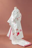 鹿の子梅に金刺繍