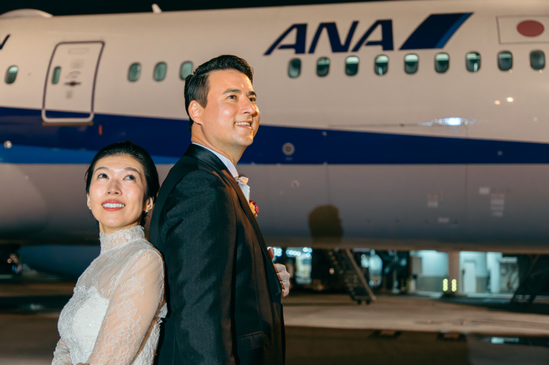 飛行機と一緒に☆