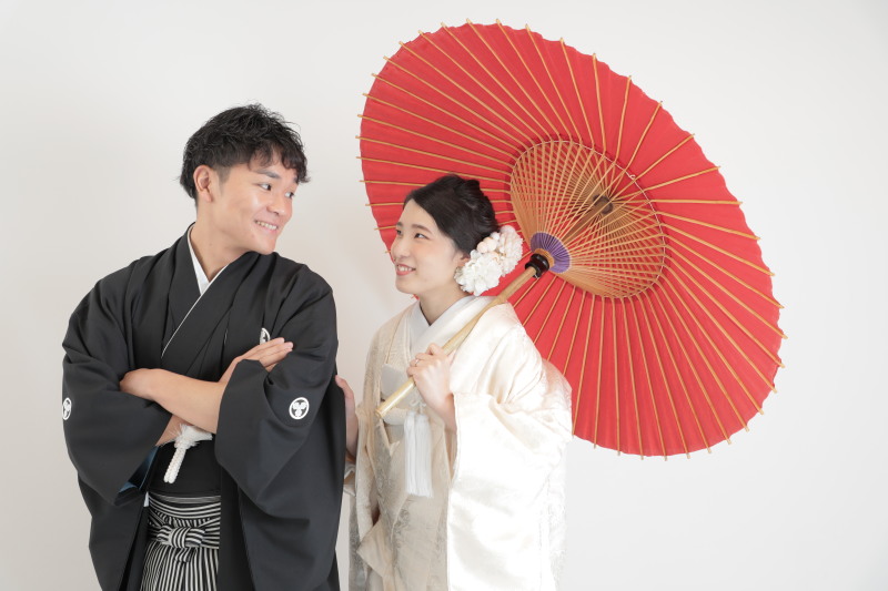 真っ白な白無垢で♡