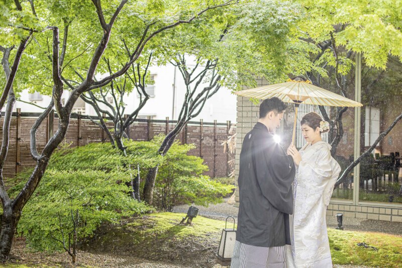 お庭でも撮影します♪