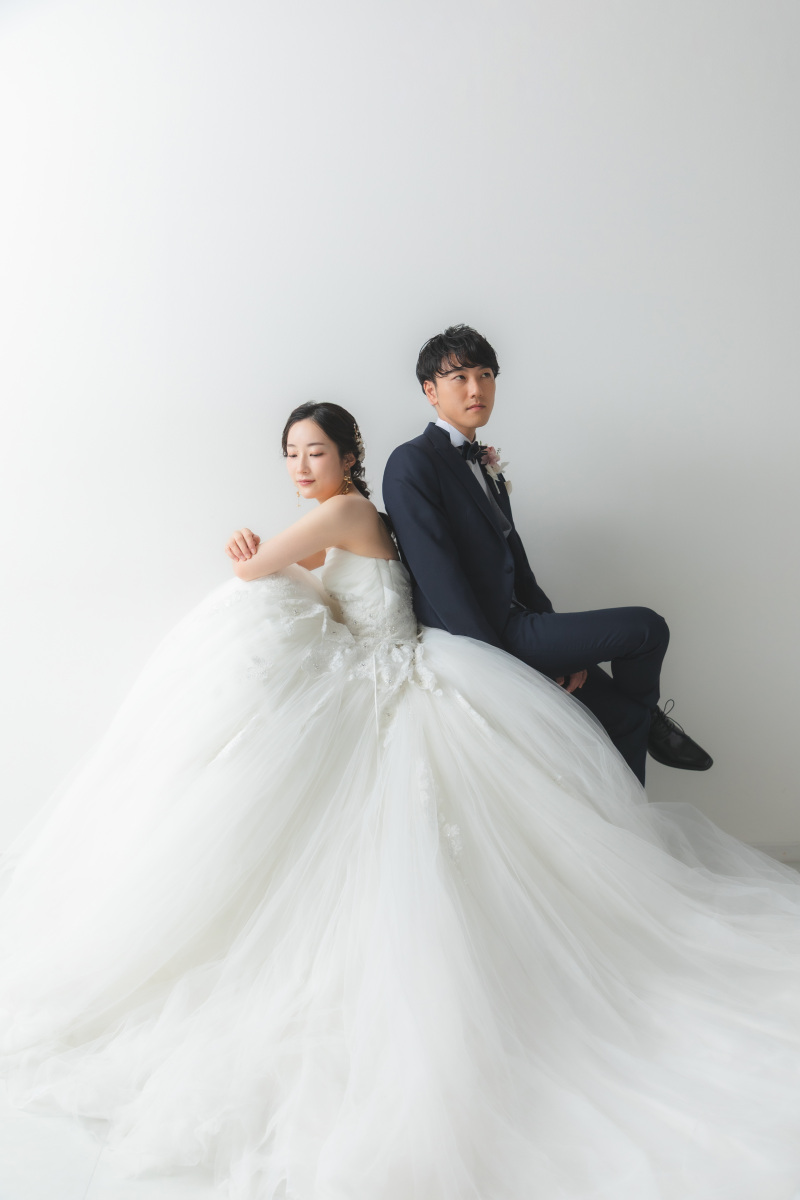 最後はドレスで