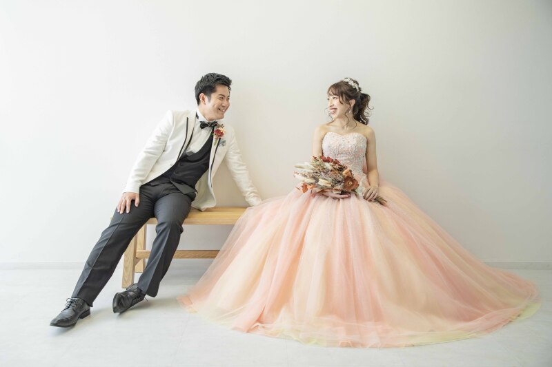 カラードレス撮影START！