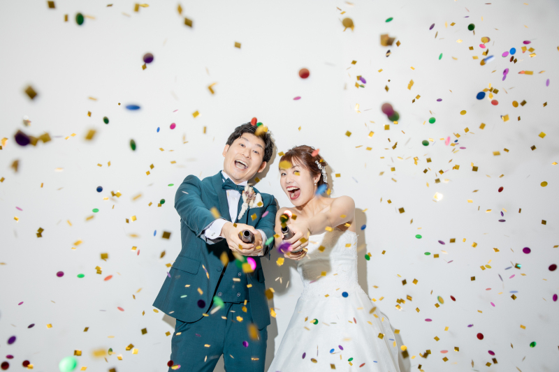 コンフェッティで華やかに！