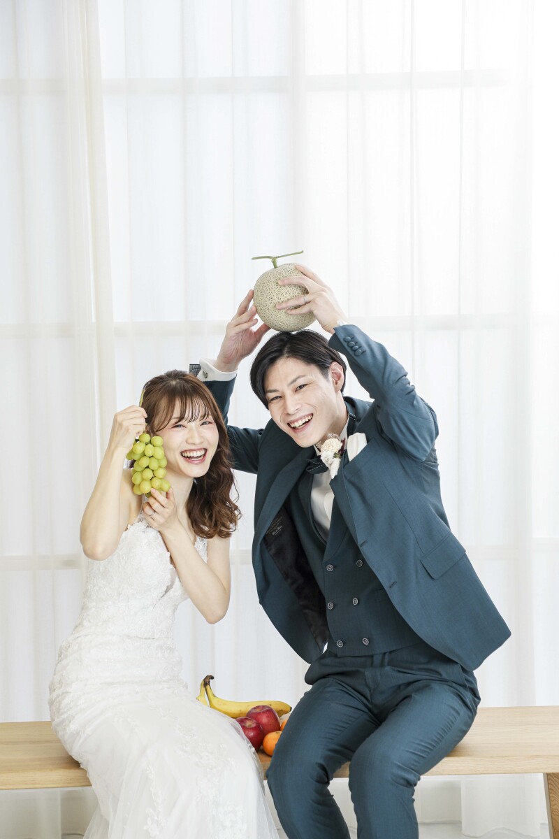 フルーツと一緒に