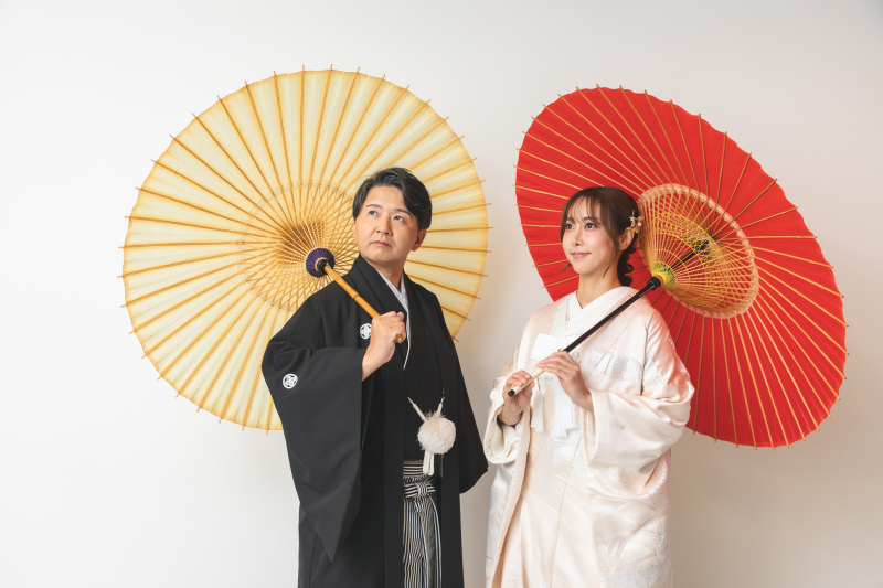 番傘を使ったショット