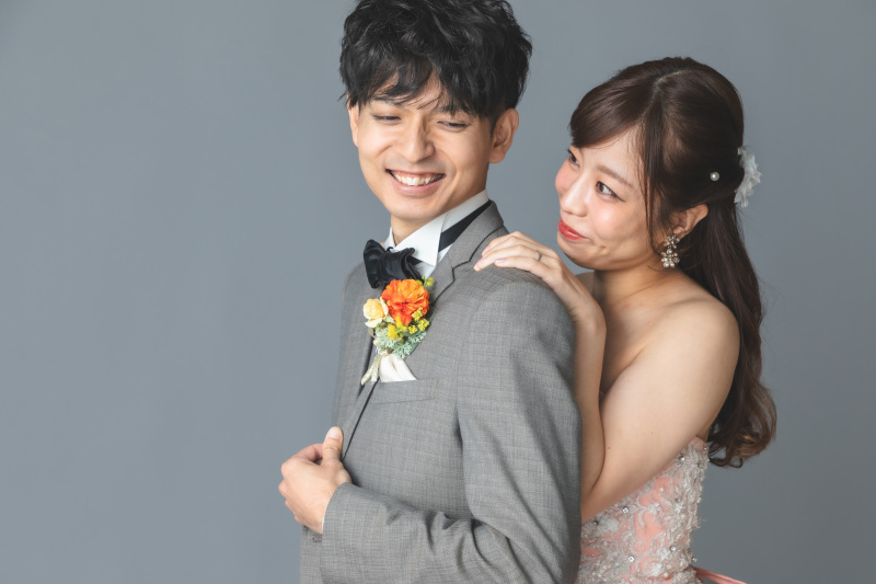 まずは前撮りで緊張をほぐして